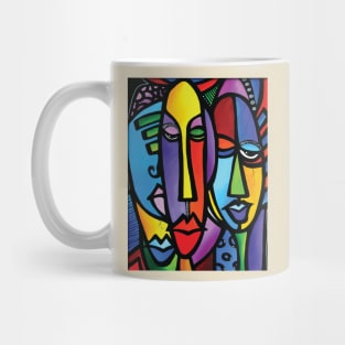 Abstract Face Colorful Mug